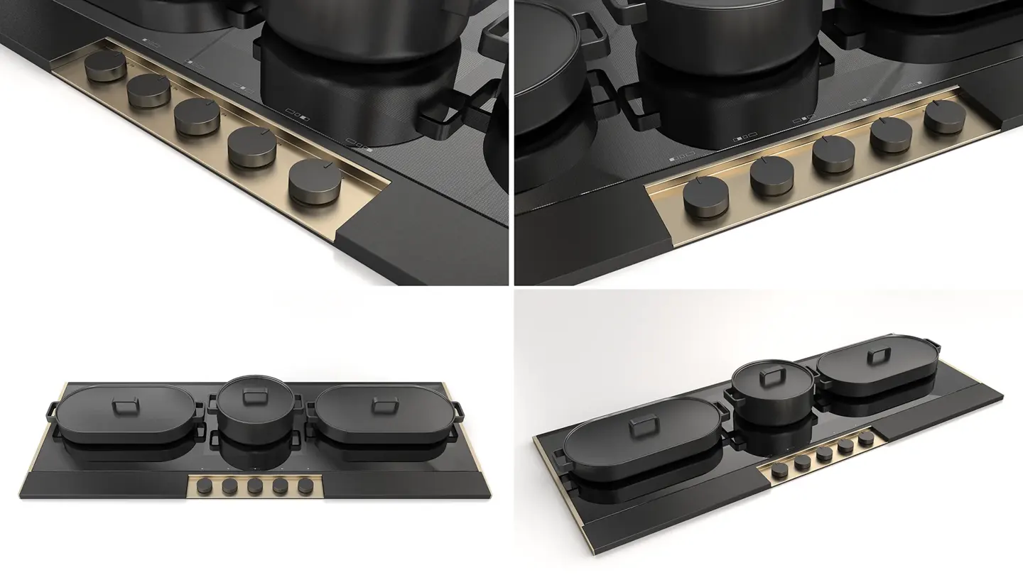 Enova 120 Custom : bandeau laiton sur cadre noir