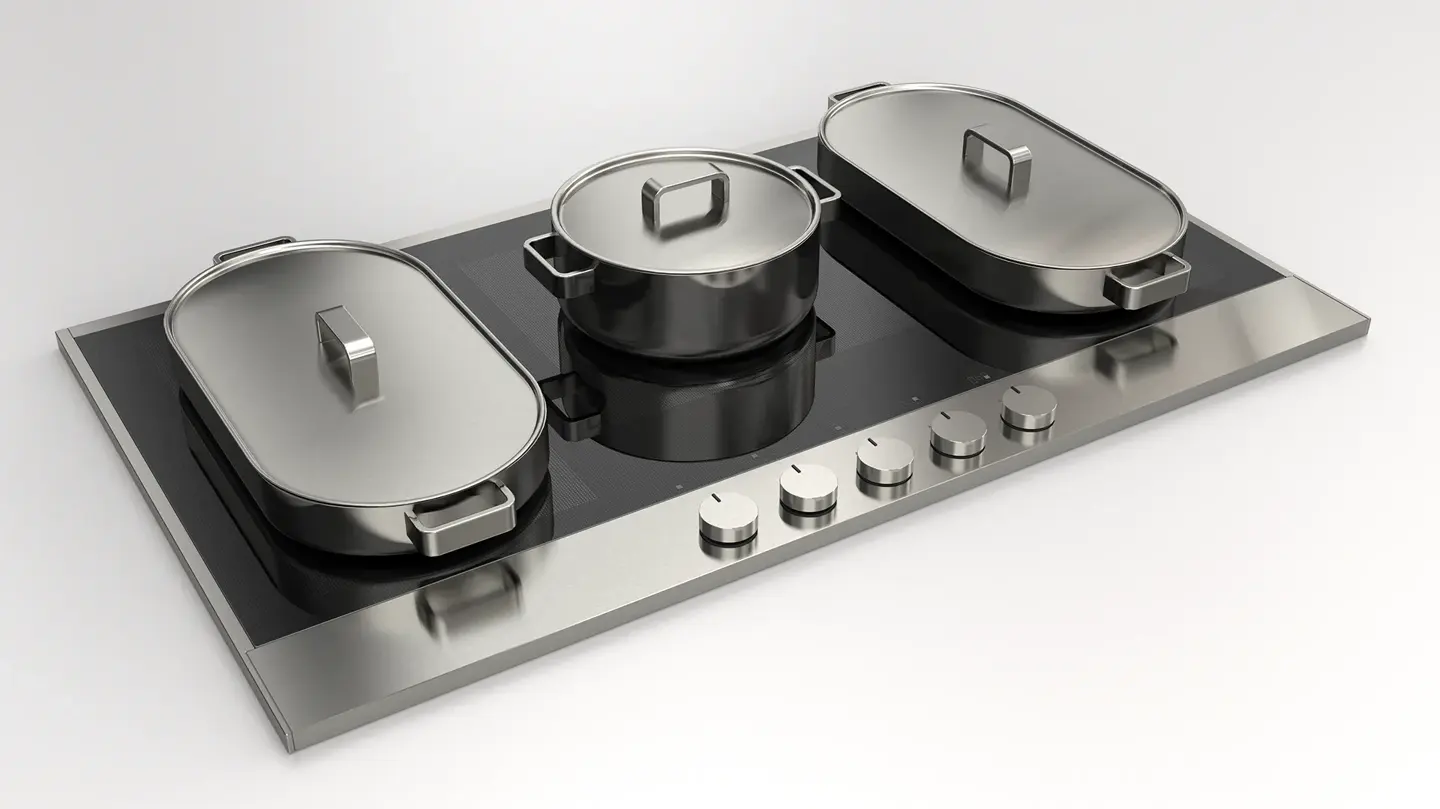 Enova 90 inox avec cinq récipients