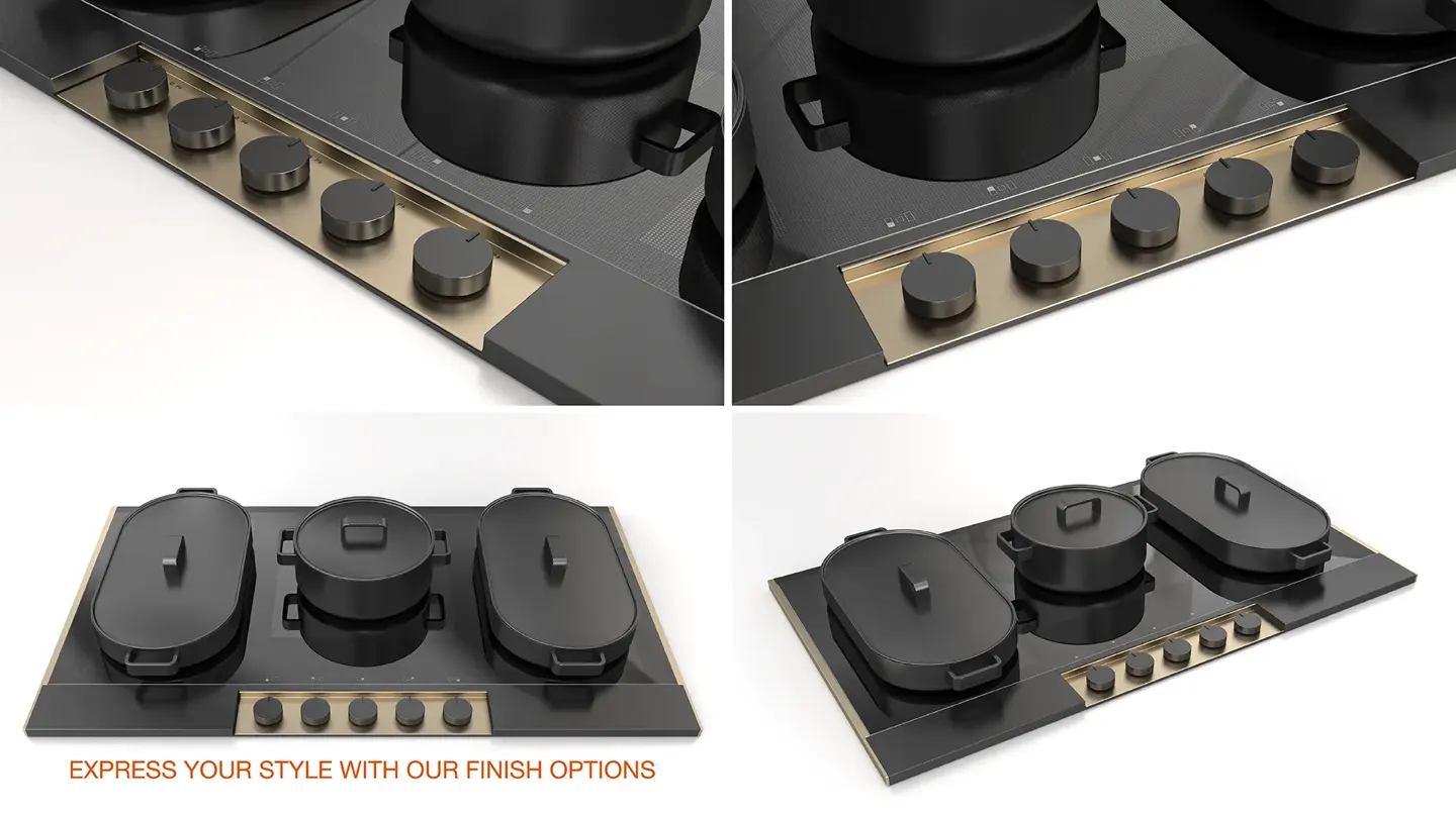 Enova Custom : bandeau laiton sur cadre noir