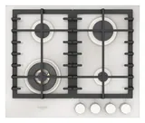 Plan de cuisson gaz 60 sur verre — Blanc