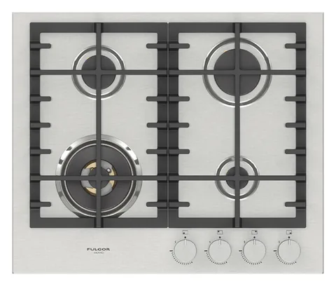 Plan de cuisson gaz 60 Fulgor Milano FPH 604 G WK X