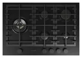 Plan de cuisson gaz 75 sur verre — Noir