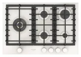Plan de cuisson gaz 75 sur verre — Blanc