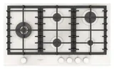 Plan de cuisson gaz 90 sur verre — Blanc