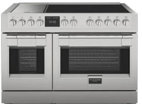 Cuisinière Sofia Induction Griddle 48" Fulgor Milano FSRC 4807 P MI MK 2F G X