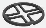 Adaptateur fonte pour cafetière moka Fulgor Milano CAST IRON SMALL ADAPTOR