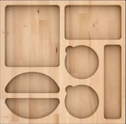 Coffret en bois pour accessoires café, intérieur de tiroir Fulgor Milano CM DC 150