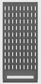 Grilles en fonte perforées avec diffuseurs de chaleur Fulgor Milano FOBQ GRT H CAST