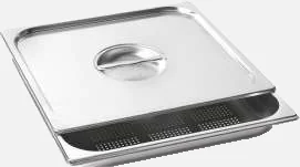 Plateau microperforé inox four 45 Fulgor Milano STEAM POT WITH COVER