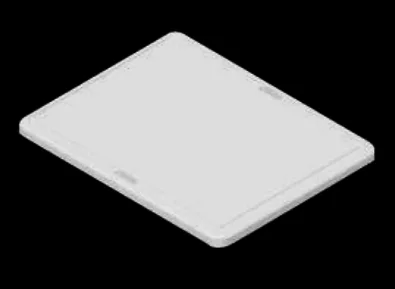 Planche à découper profilée en polyéthylène blanc Fulgor Milano T 4233 PL