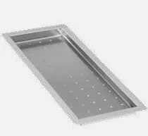 Plateau perforé inox 389x152x26 Fulgor Milano T 4319 X